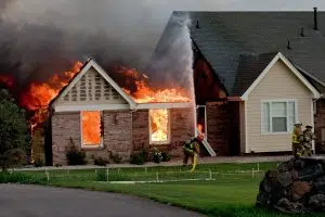 house fire caused by faulty electrical wiring