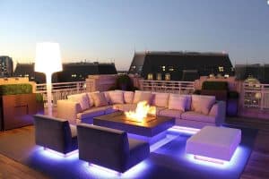 LED lighting outdoor space