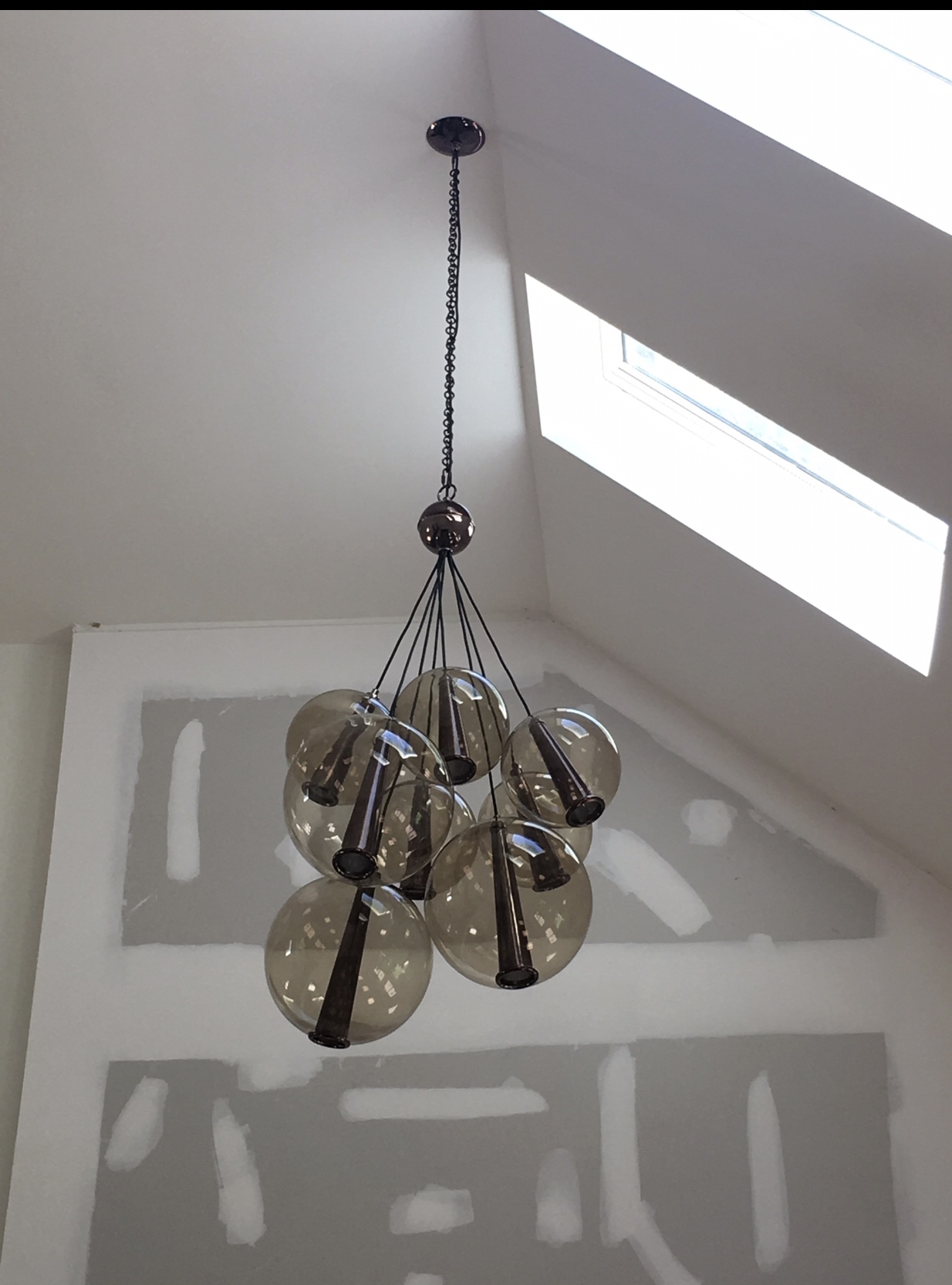 our work lighting fixture installation