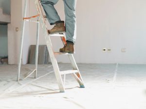 installing recessed lights on ladder