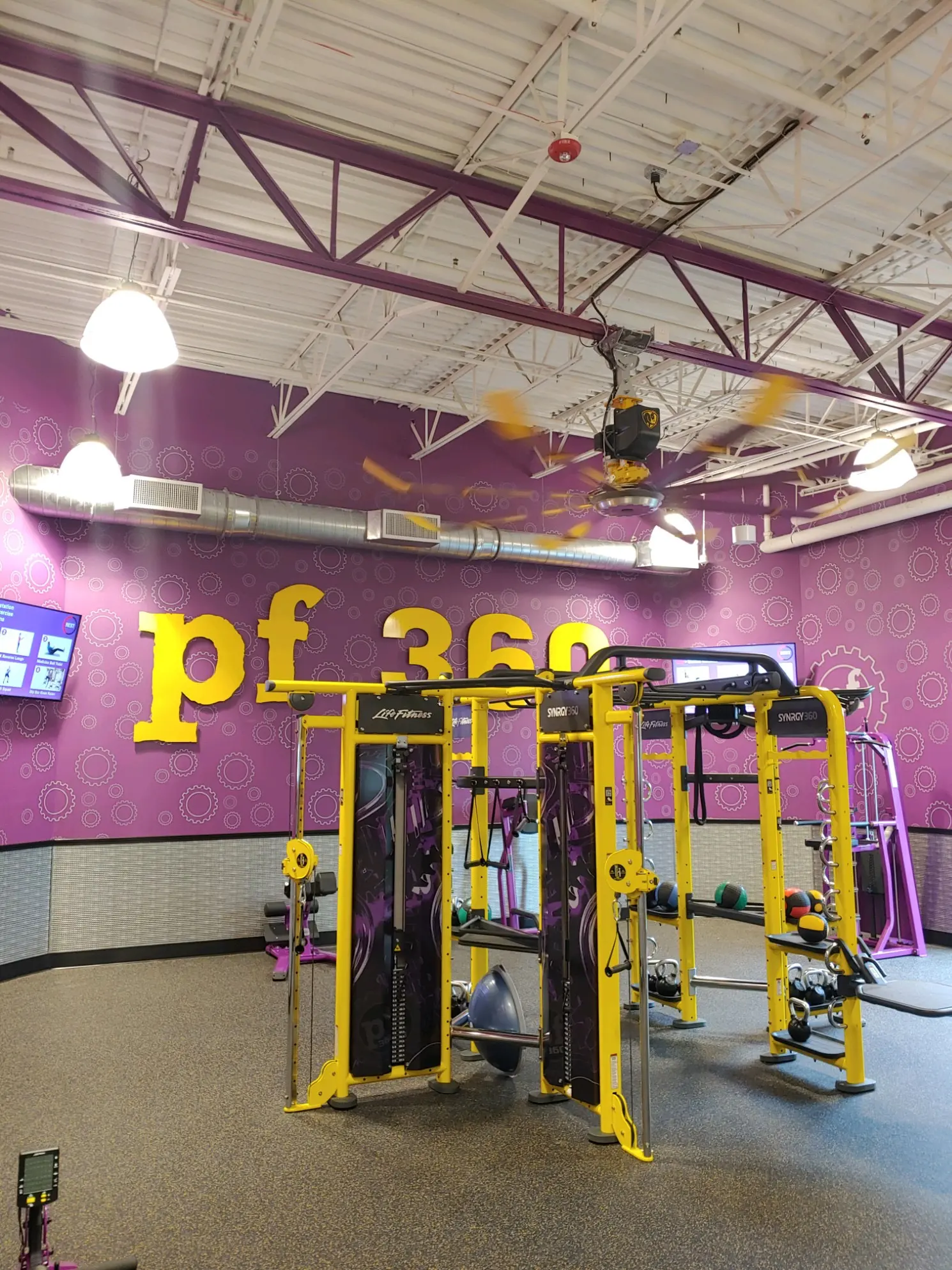 Lighting installation planet fitness