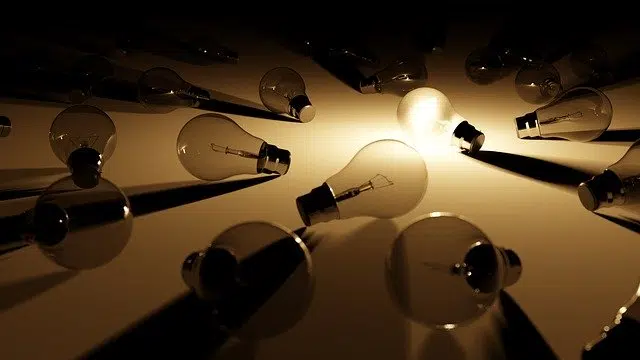 flickering light bulbs